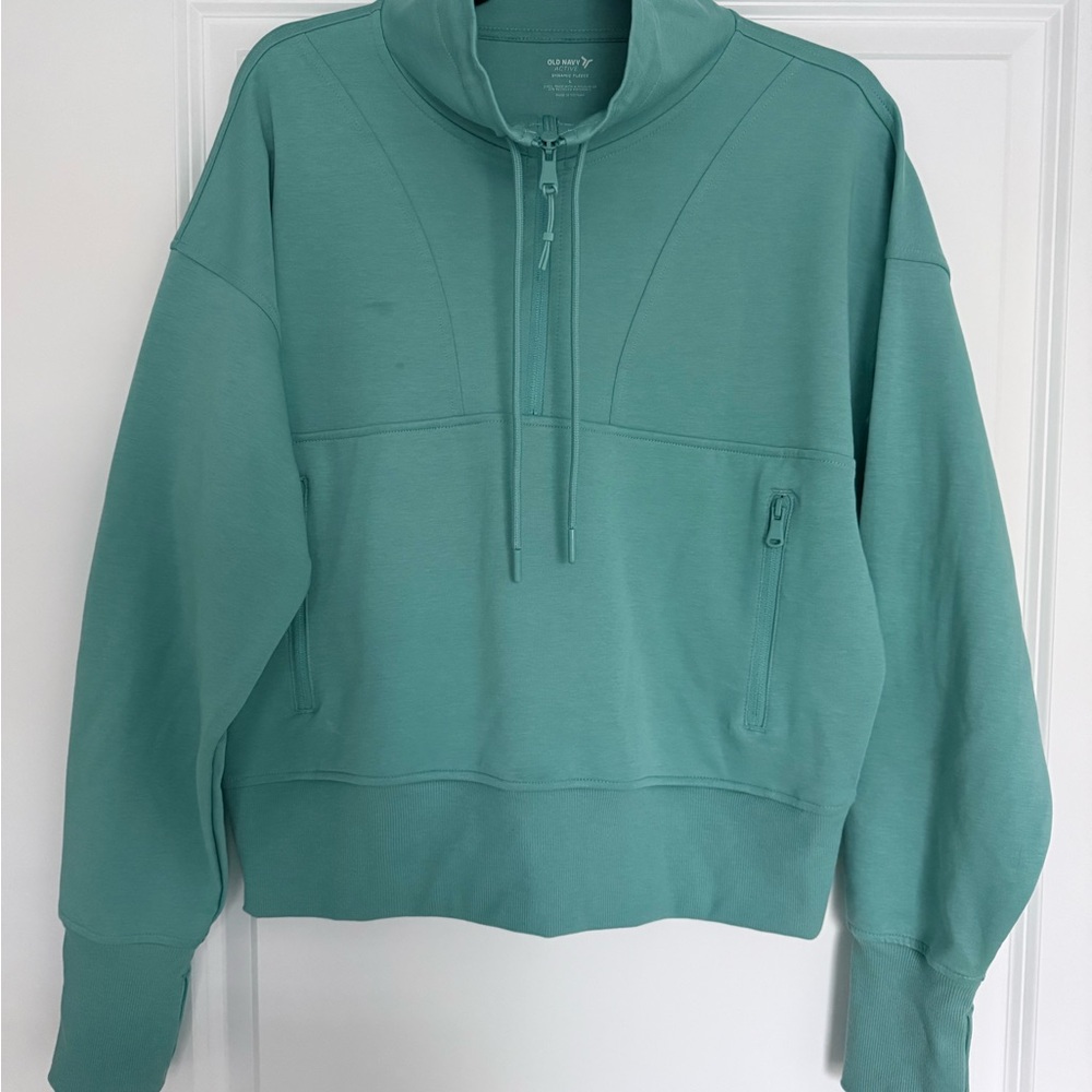 Old Navy Active Teal Fleece Pullover